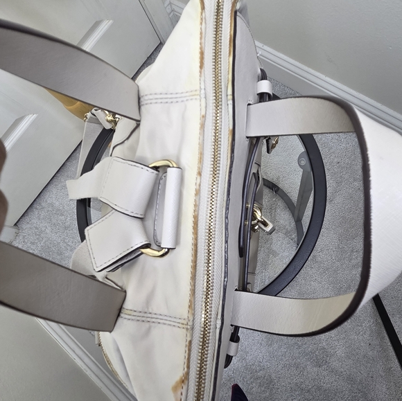 Henri Bendel Jetsetter Backpack in Cream - Picture 7 of 10